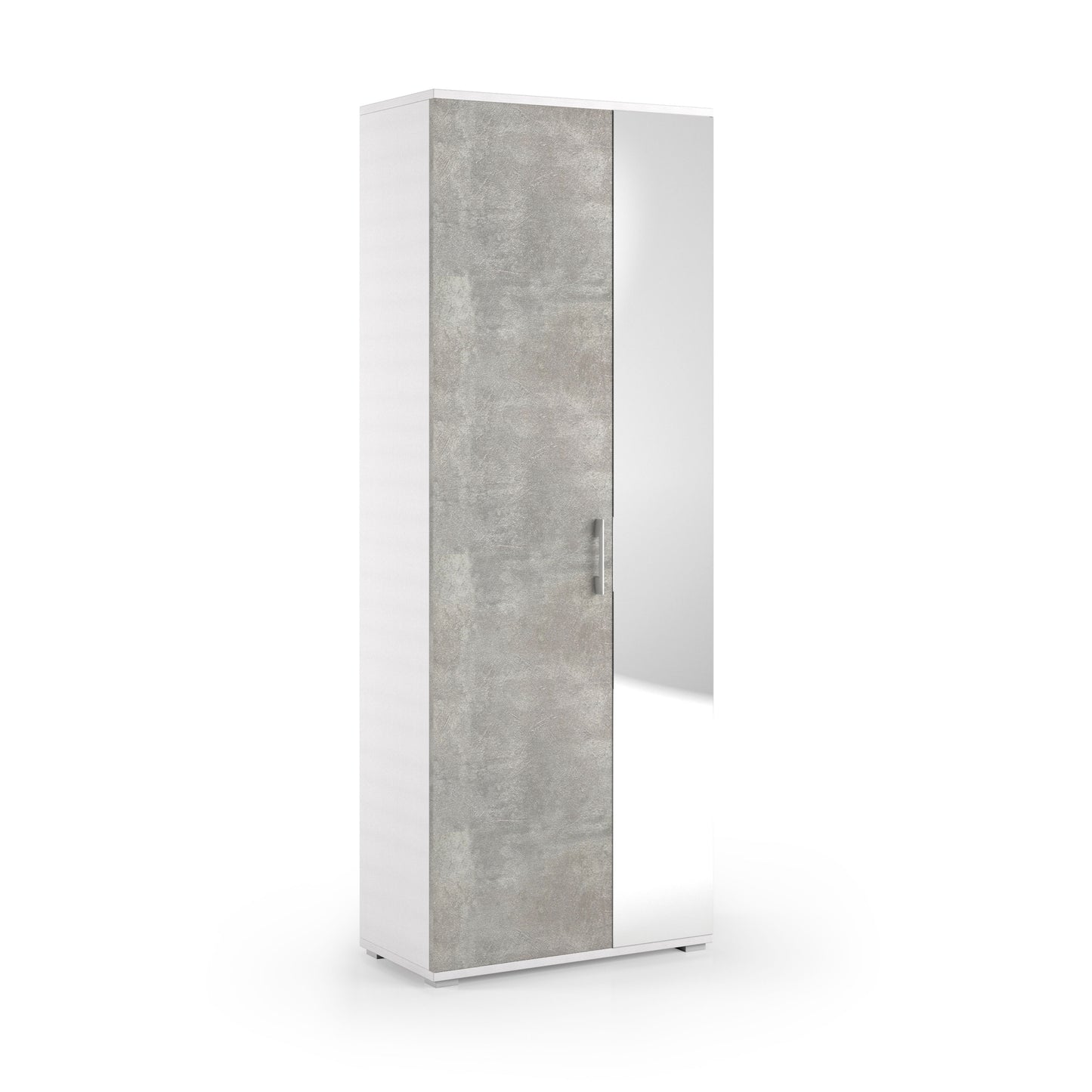 MULTIUSO CON SPECCHIO, 1 CASSETTO E 6 RIPIANI INTERNI (FERMASCARPE).