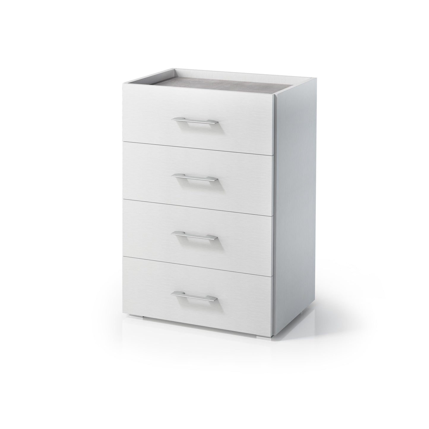 MOBILE 4 CASSETTI, GUIDE IN METALLO E PIANO CON VASSOIO CONTENITORE