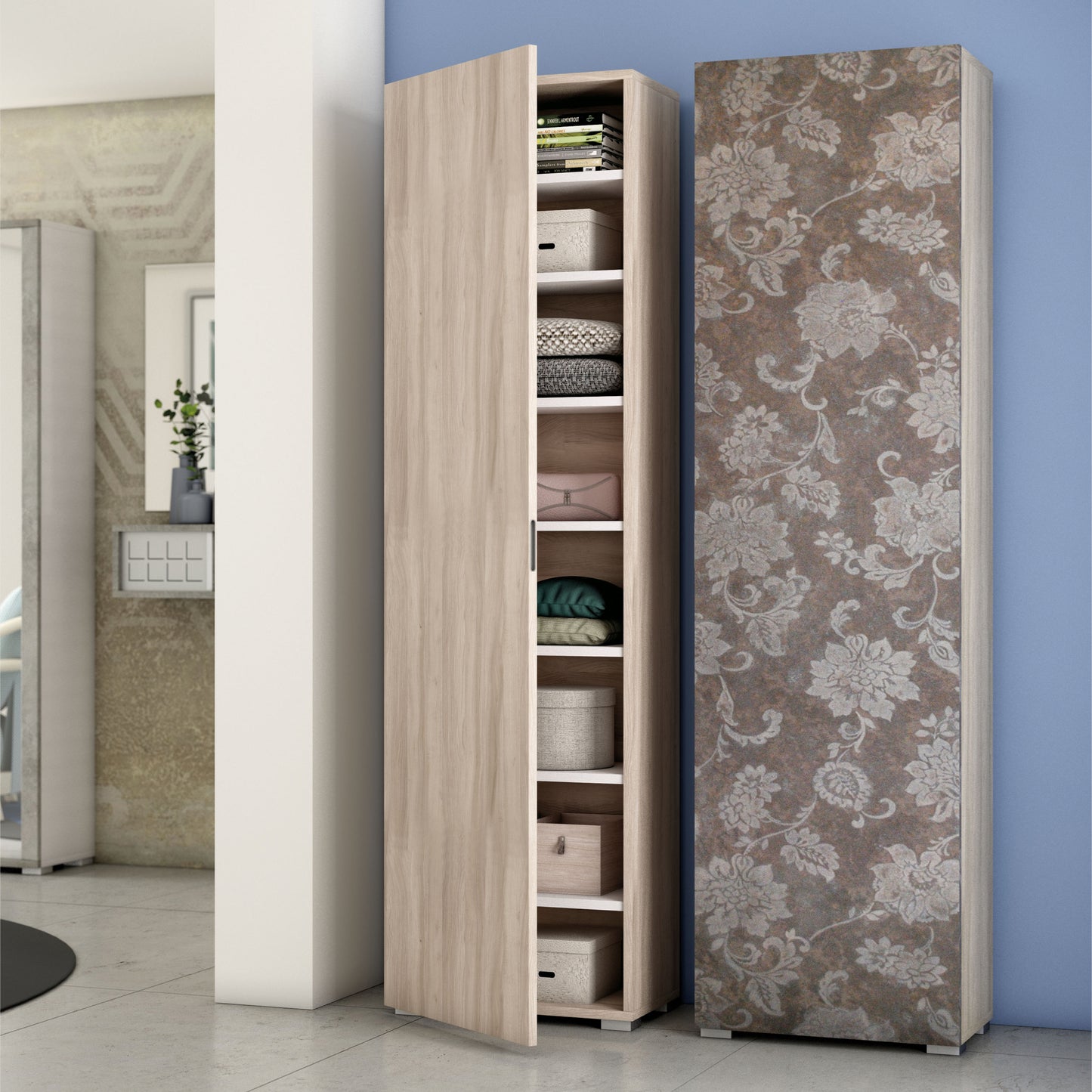 MOBILE CON ANTA. SETTE RIPIANI.