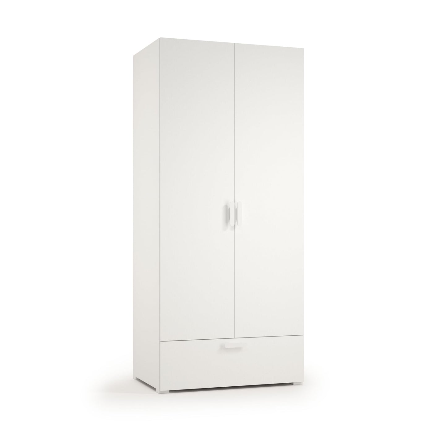 WARDROBE WITH HANGING RAIL AND TWO SHELVES