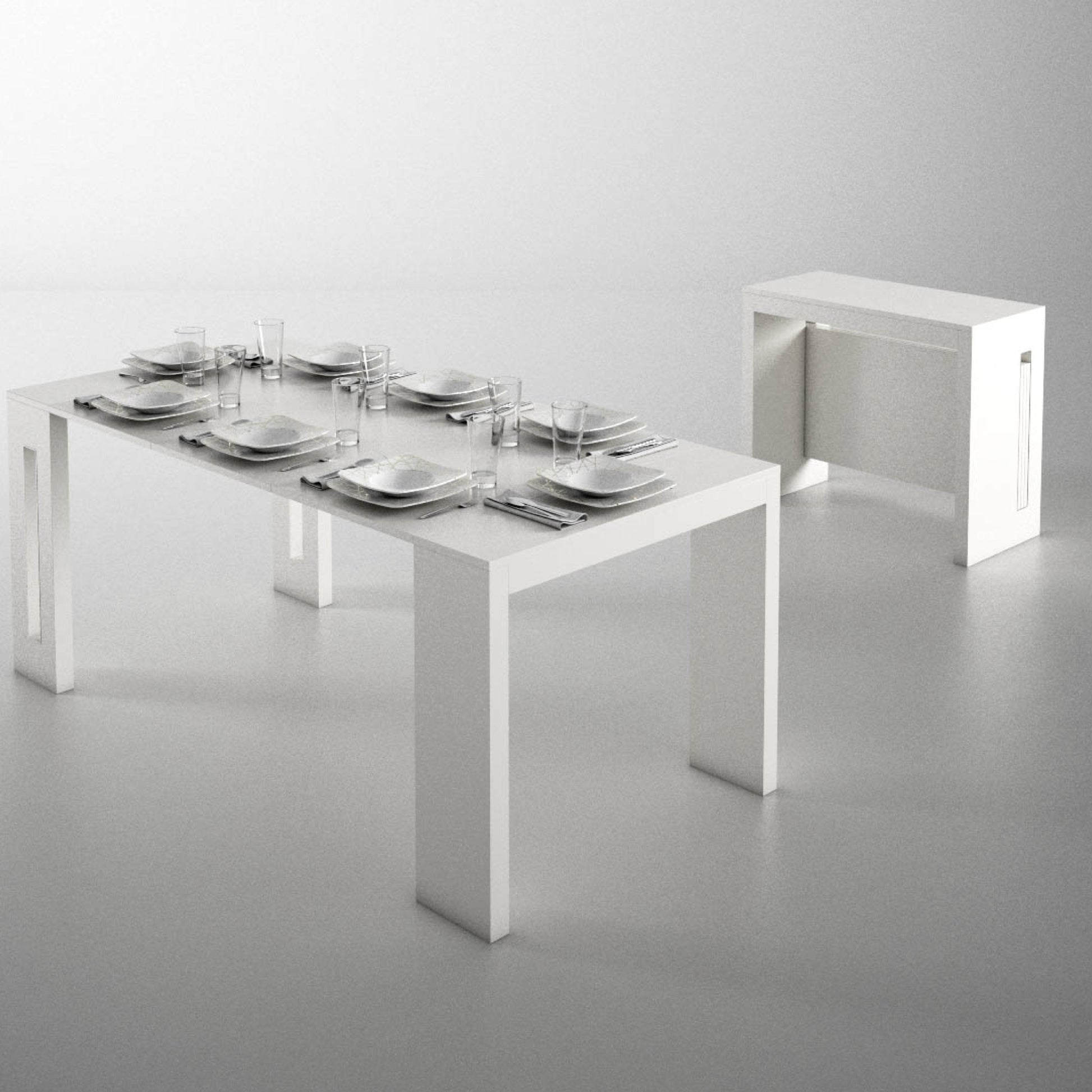 TAVOLO CONSOLLE TRASFORMABILE.